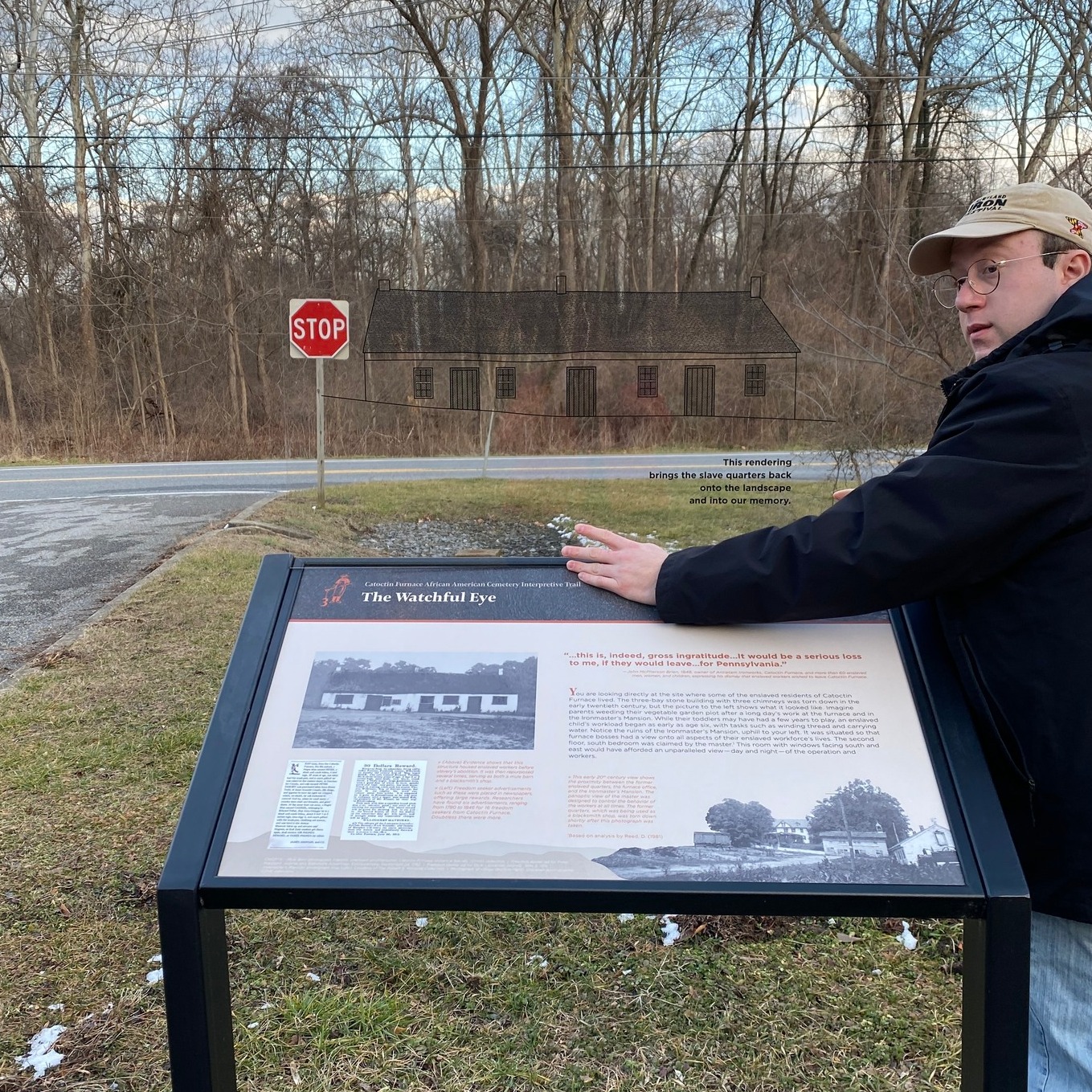 Photograph of Catoctin Furnace Interpretative Panel