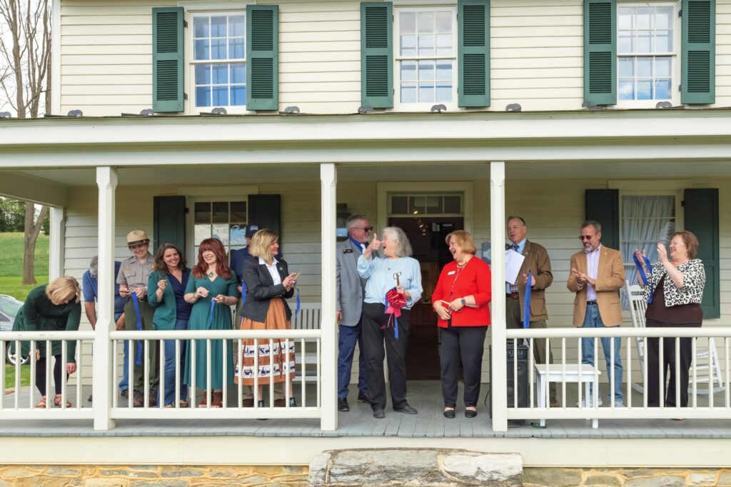 Photograph of Newcomer House Ribbon Cutting Ceremony