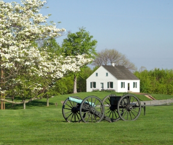 Dunker Church at the Antietam National Battlefield.