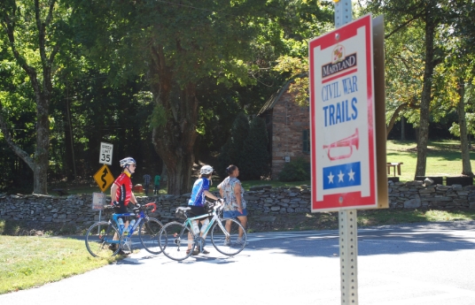 Photograph of Maryland Civil War Trails Signage in Frederick, Maryland