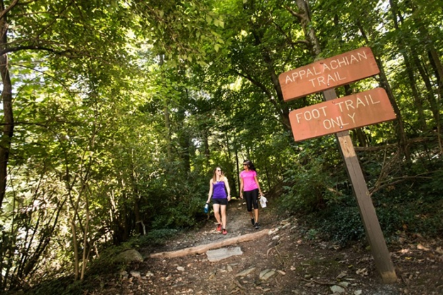Photo of hikers on the Appalachian Trail