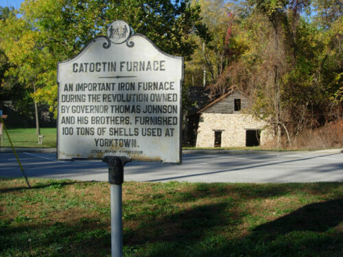 Photograph of signage at Catoctin Furnace