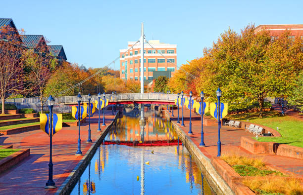 Carroll Creek in the heart of downtown Frederick.