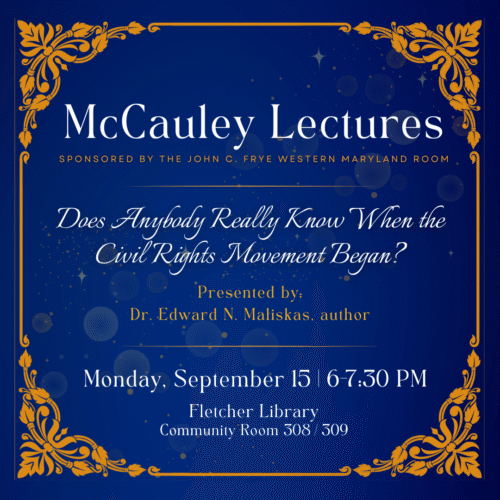 Flyer for McCauley Lecture Series