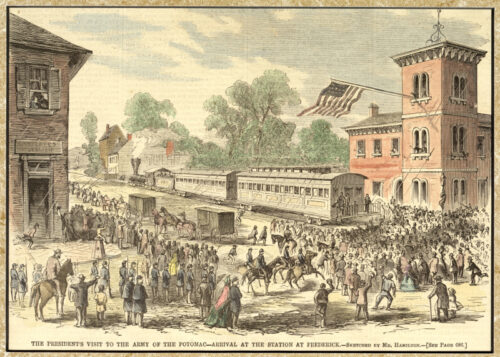 Image titled, "The President's Visit to the Army of the Potomac - Frederick"