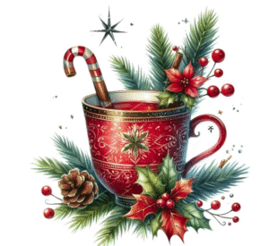Image of a seasonal teacup