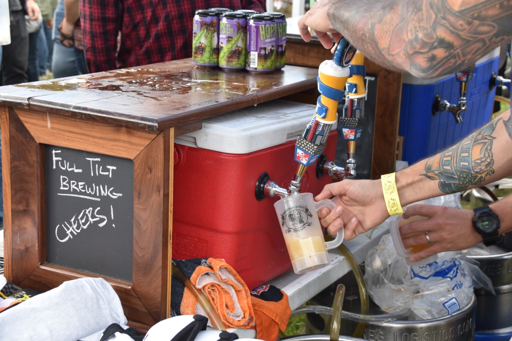 Photo of beer poured at the Microbrewery Festival.