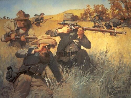 Illustration of Civil War-era soldiers