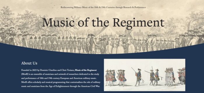 Image of "Music of the Regiment" flyer