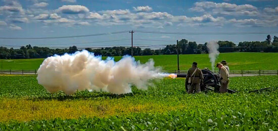 Image of an artillery demonstration