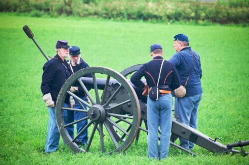 Image of an artillery demonstration