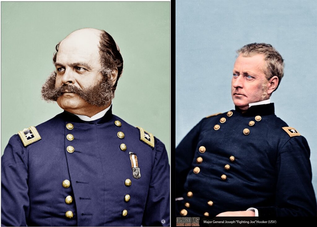 Photographs of Hooker and Burnside