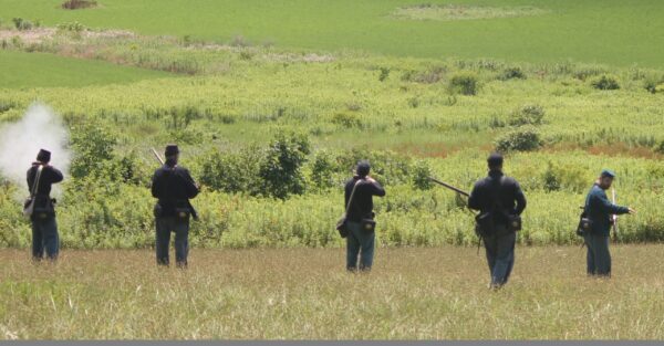 Photo of a skirmish line