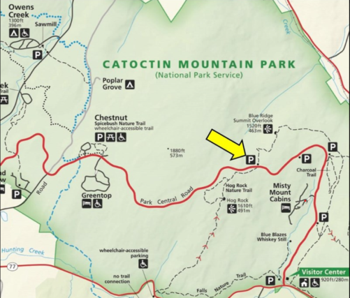 Map of Hog Rock Trail