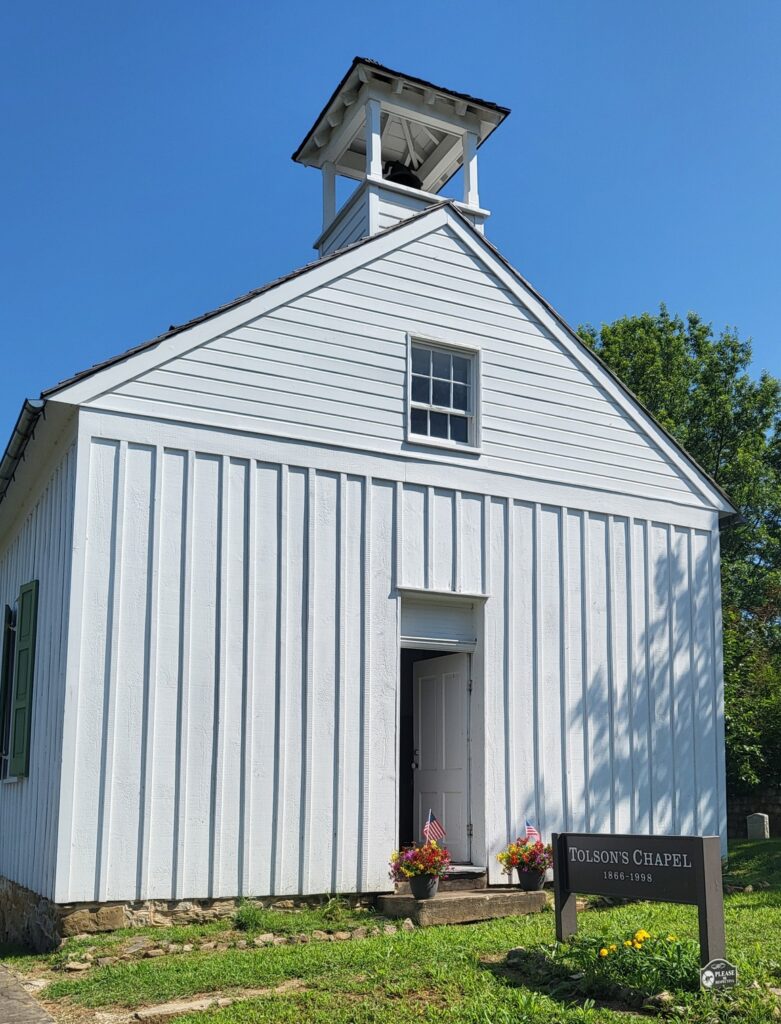 Photograph of the exterior of Tolson's Chapel