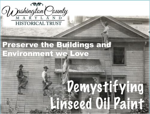Flyer for "Demystifying Linseed Oil Paint" training session