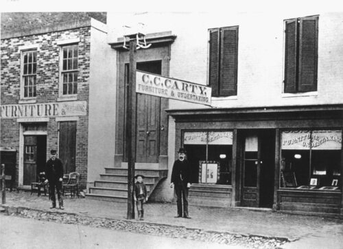 Historic facade of the National Museum of Civil War Medicine building