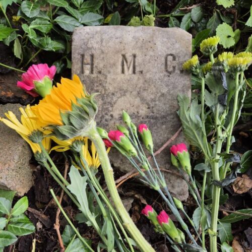 Headstone at Halfway African American Cemetery