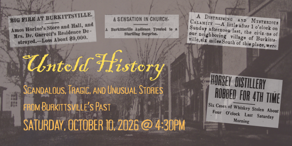 Flyer for Untold Histories Tour