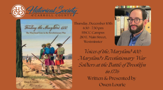 Flyer for "Voices of the Maryland 400" presentation